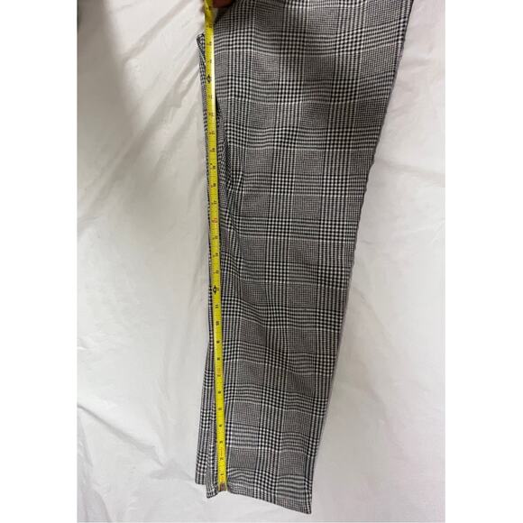 ZARA WOMEN'S Stronger Than Fear PLAID DRAWSTRING PANTS TROUSERS SIZE M - Picture 9 of 14